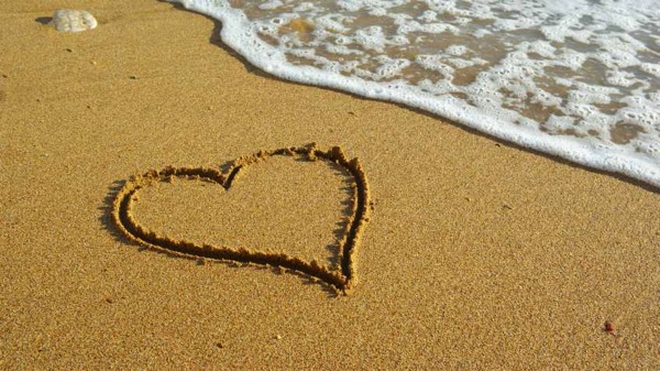 Farewell James Sea sand heart