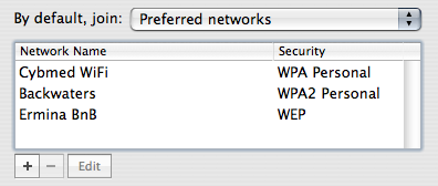 Airport Preferred Networks